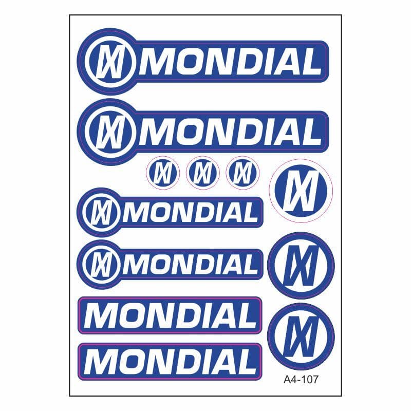 A4 Sticker 107 TEK Paket Çoklu Sticker aksesuar
