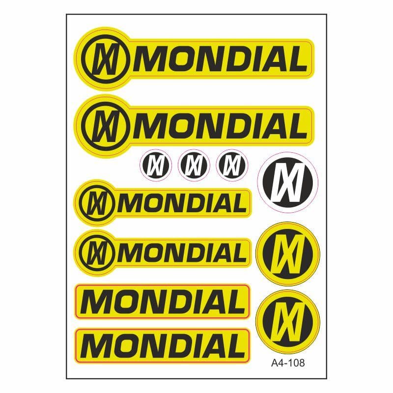 A4 Sticker 108 TEK Paket Çoklu Sticker aksesuar