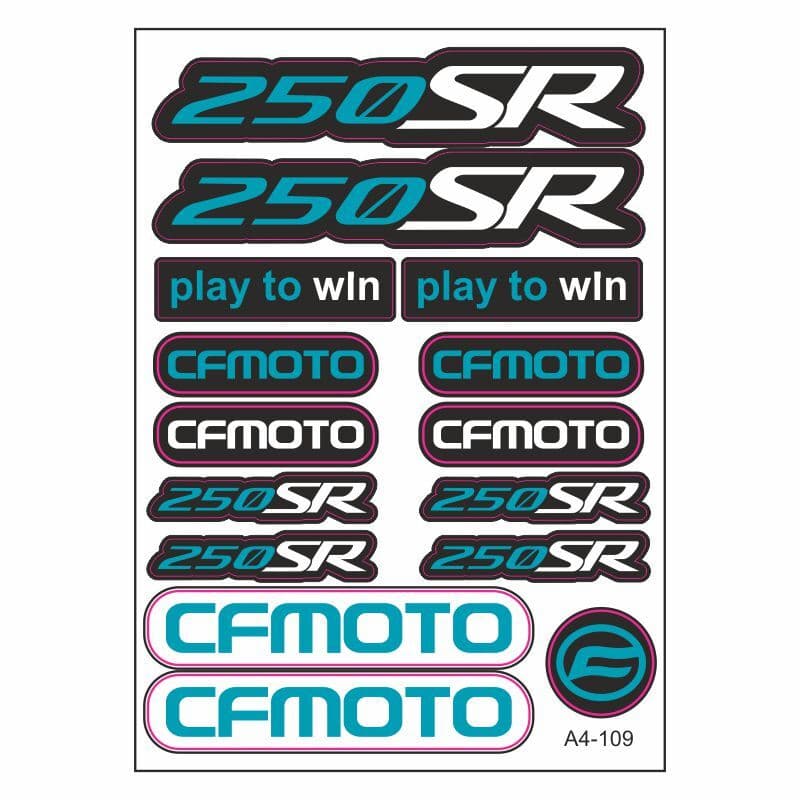 A4 Sticker 109 TEK Paket Çoklu Sticker aksesuar