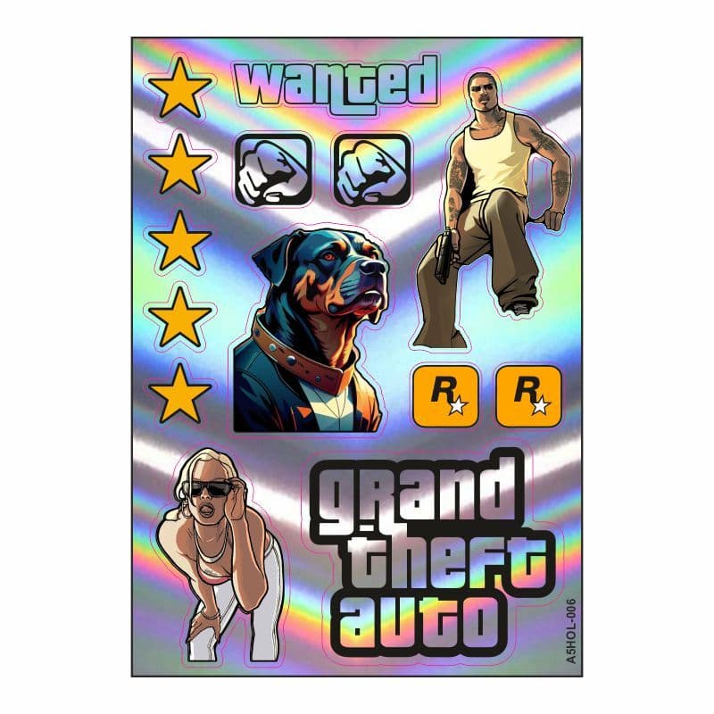 A5 Hologram Sticker 076 TEK Paket Çoklu Sticker aksesuar