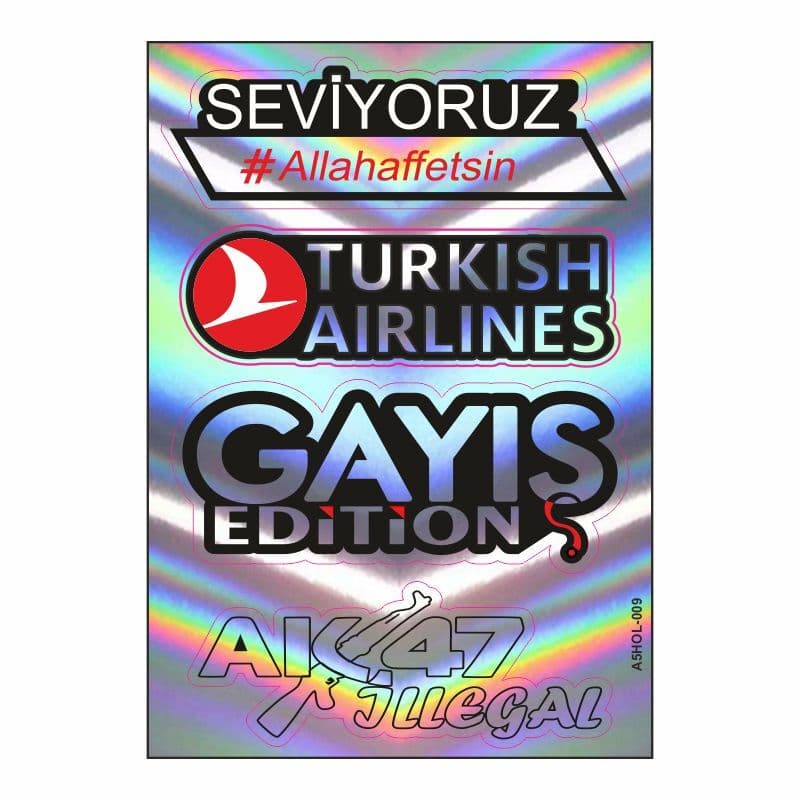 A5 Hologram Sticker 079 TEK Paket Çoklu Sticker aksesuar