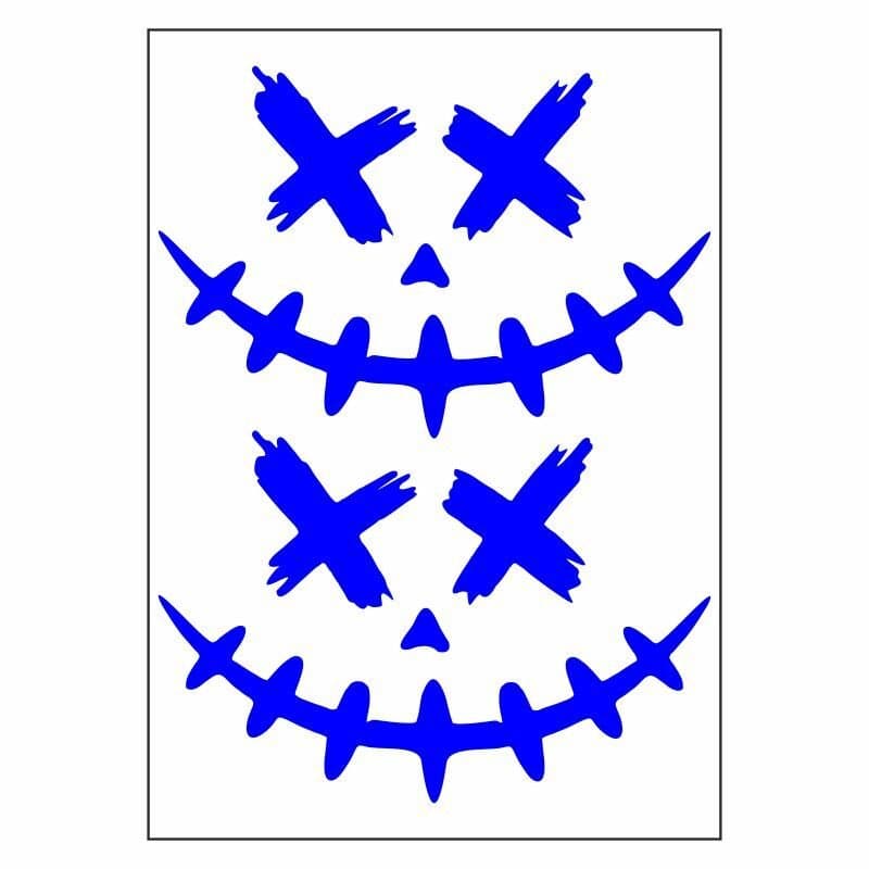 A4 Sticker 113 TEK Paket Çoklu Sticker Joker Mavi aksesuar