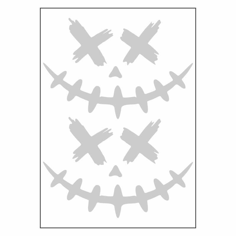 A4 Sticker 113 TEK Paket Çoklu Sticker Joker Beyaz aksesuar