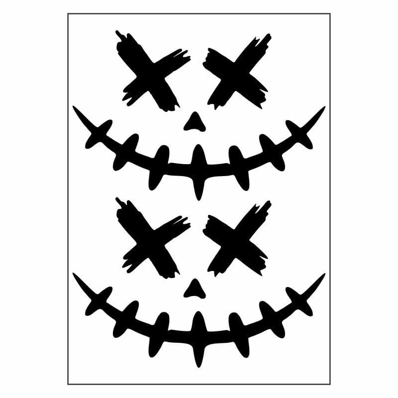 A4 Sticker 113 TEK Paket Çoklu Sticker Joker Siyah aksesuar