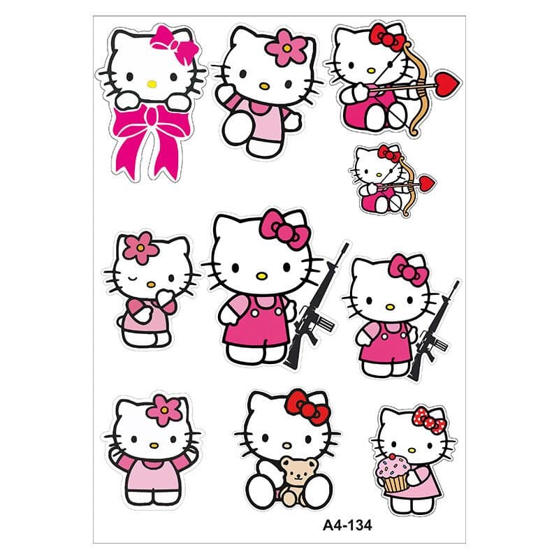 A4 Sticker 134 TEK Paket Çoklu Sticker aksesuar