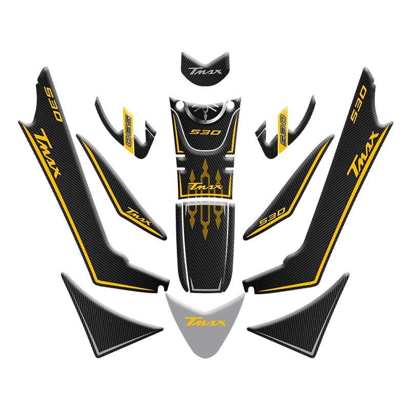 Yamaha Tmax 530 2017 - 2021 Uyumlu Tank PAD Set 003 aksesuar