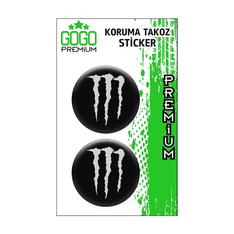 Monster Koruma Takozu 4X4 İkili Damla Sticker aksesuar