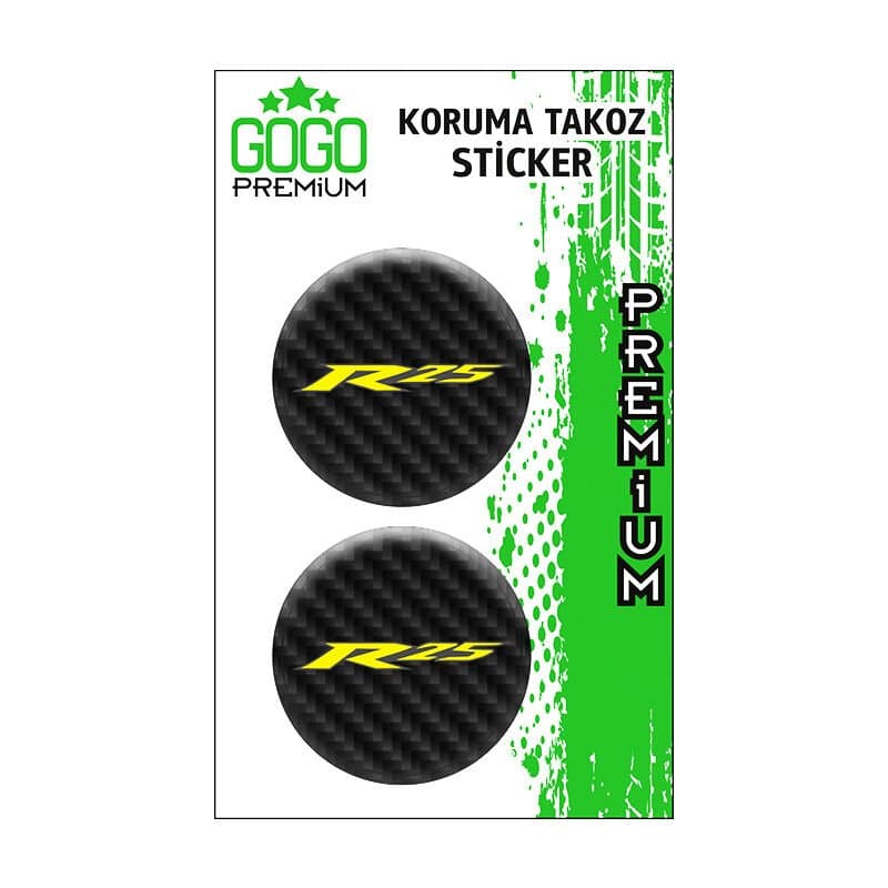 R25 Karbon Koruma Takozu 4X4 İkili Damla Sticker aksesuar