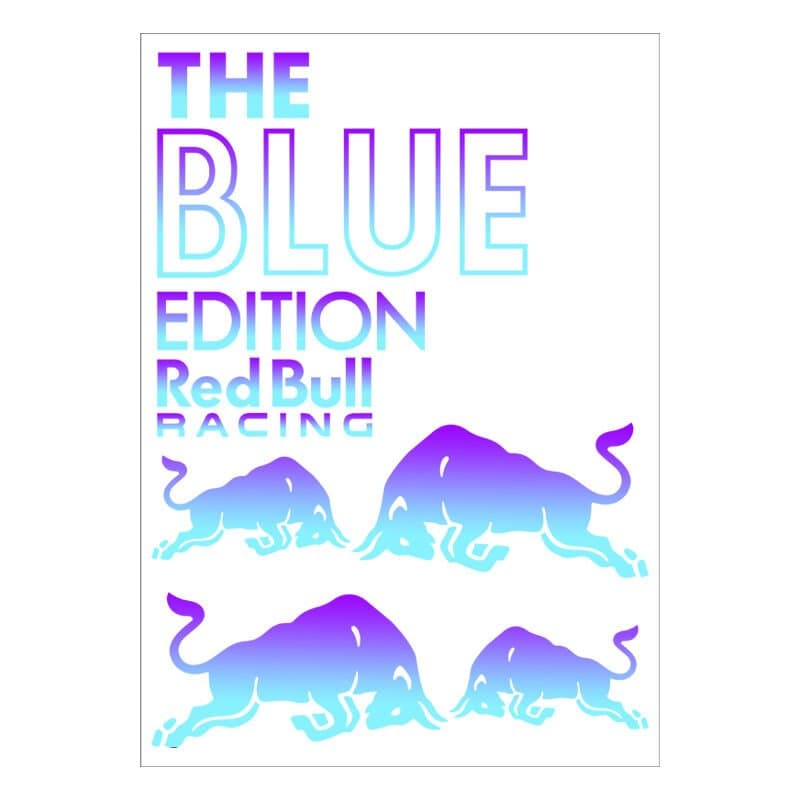 A4 Hologram Sticker 140 Blue TEK Paket Sticker aksesuar