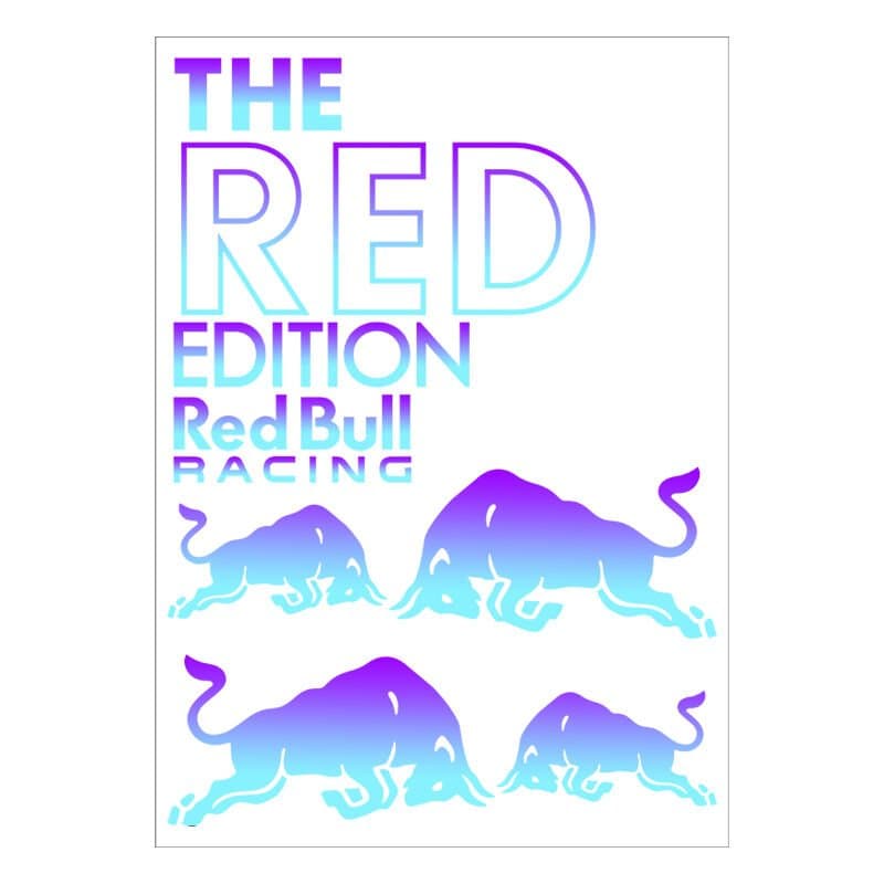 A4 Hologram Sticker 141 RED TEK Paket Sticker aksesuar