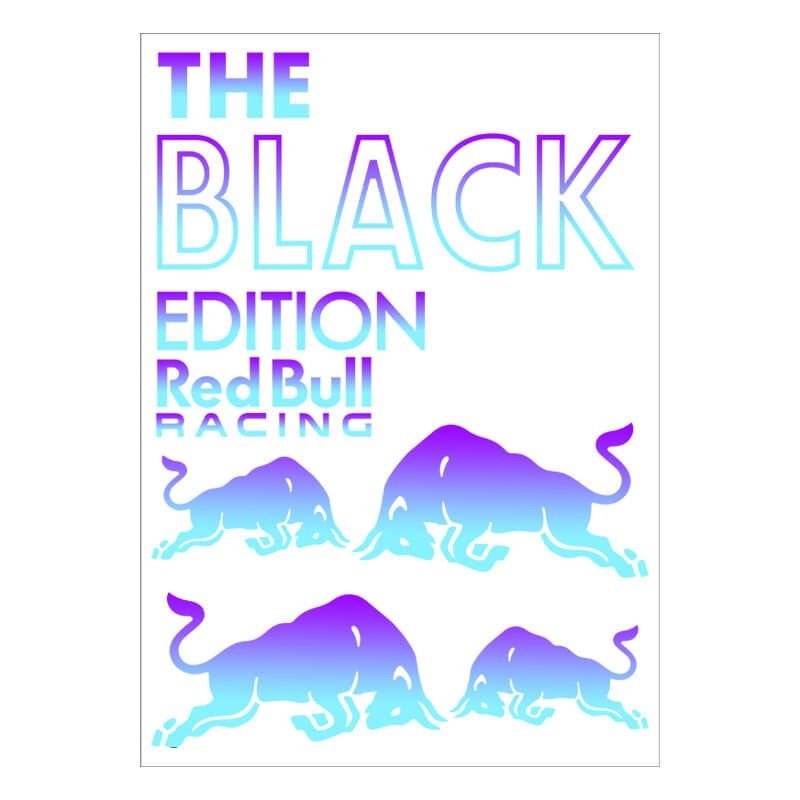 A4 Hologram Sticker 139 Black TEK Paket Sticker aksesuar