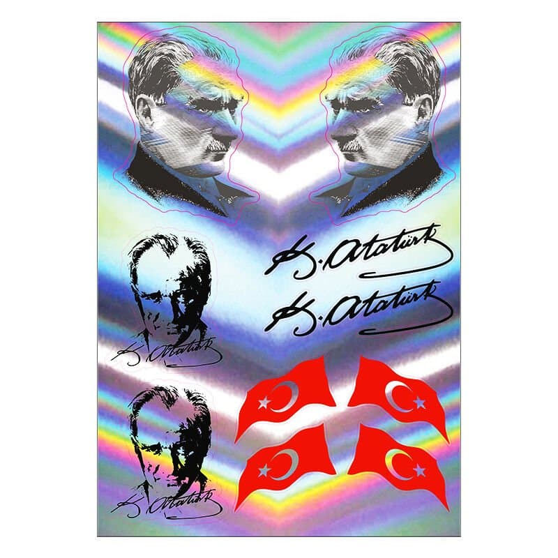 A5 Hologram Sticker 089 TEK Paket Çoklu Sticker aksesuar