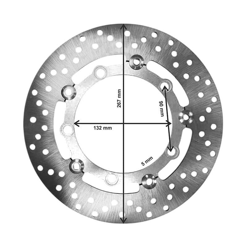 Universal 267 Mm X 132 Mm X 5 Mm Spor Ön Disk Nikel aksesuar