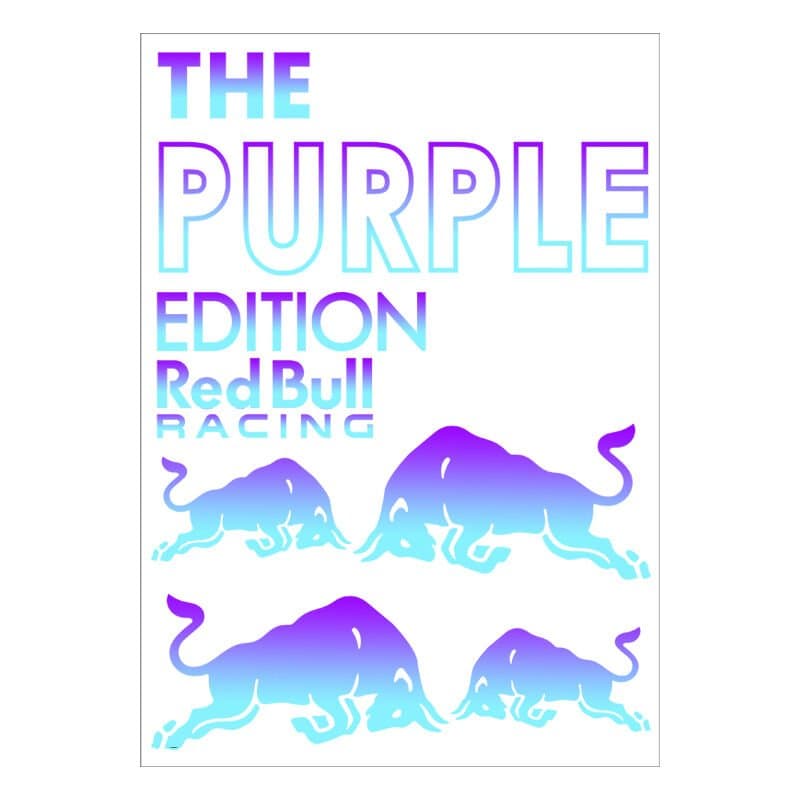 A4 Hologram Sticker 145 Purple TEK Paket Sticker aksesuar