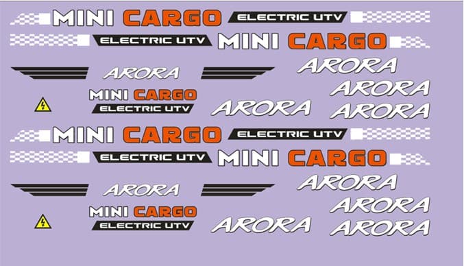 Yan Kapak Arması Mini Cargo Tricycle (Arora) yedek parça