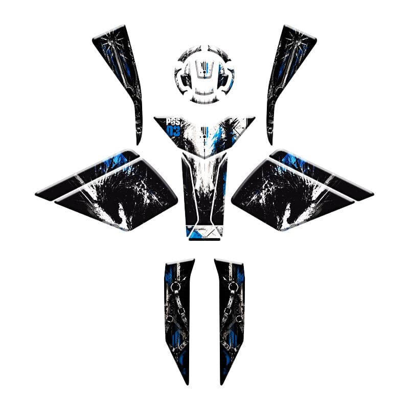 CF Moto 450 SR 2023 - 2026 Uyumlu Full Tank PAD Set 004 aksesuar