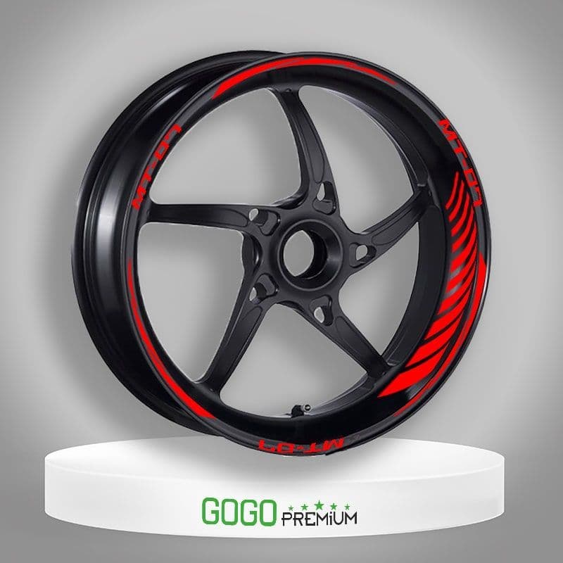 Reflektör Beyaz Yamaha MT-07 Uyumlu Racıng 1 Set Jant Şeridi aksesuar