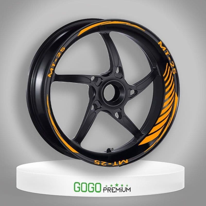 Florasan Turuncu Yamaha MT-25 Uyumlu Racıng 1 Set Jant Şeridi aksesuar