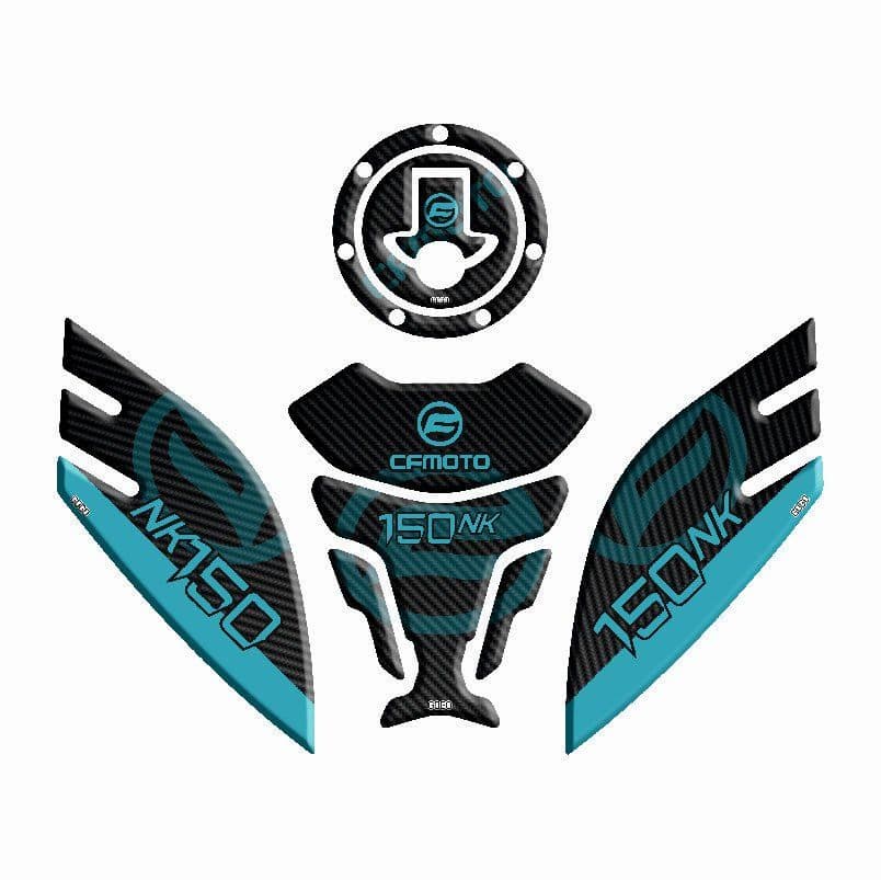 CF Moto 150 NK 2016 - 2023 Uyumlu Tank Pad Set 001 aksesuar