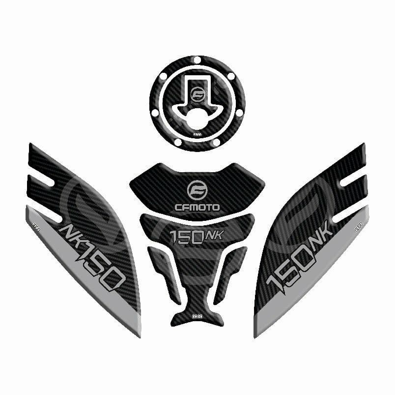 CF Moto 150 NK 2016 - 2023 Uyumlu Tank Pad Set 002 aksesuar