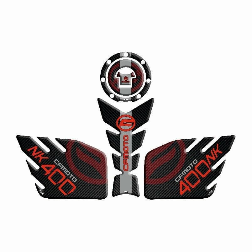 CF Moto 400 NK 2017 - 2022 Uyumlu Tank Pad Set 003 aksesuar