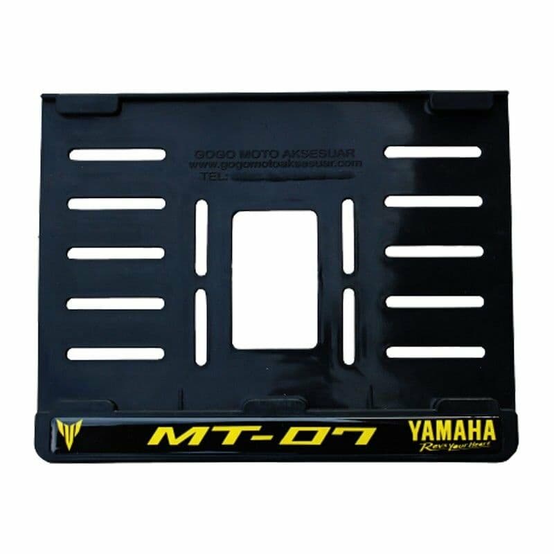 Yamaha MT-07 Uyumlu 3 Plastik (15X24 Cm) Kırılmaz Plakalık aksesuar