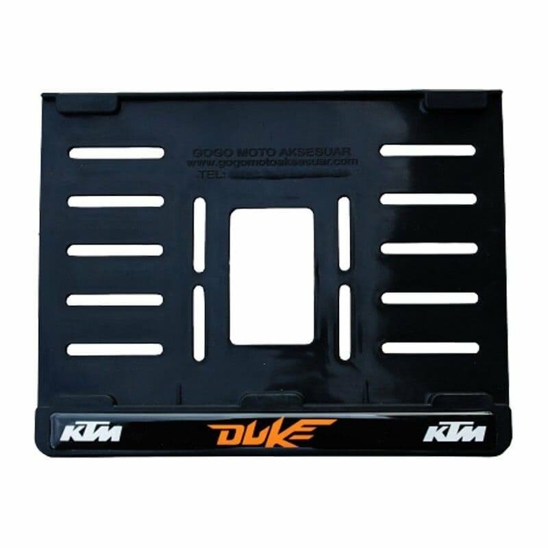 KTM Duke Uyumlu 1 Plastik (15X24 Cm) Kırılmaz Plakalık aksesuar