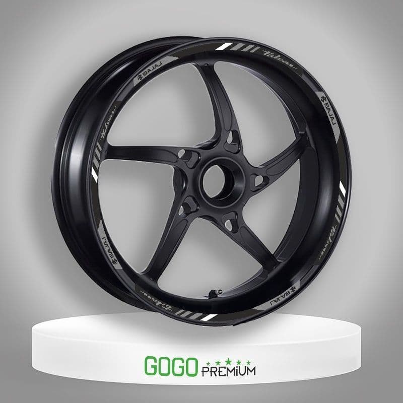 Reflektör GRİ Baskı Bajaj Pulsar Uyumlu 1 Set Jant Şeridi aksesuar