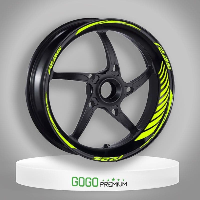 Florasan Sarı Racing Yamaha R25 Uyumlu 1 Set Jant Şeridi aksesuar