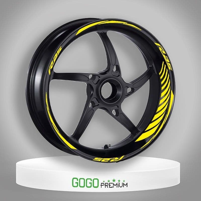 Reflektör Sarı Racing Yamaha R25 Uyumlu 1 Set Jant Şeridi aksesuar