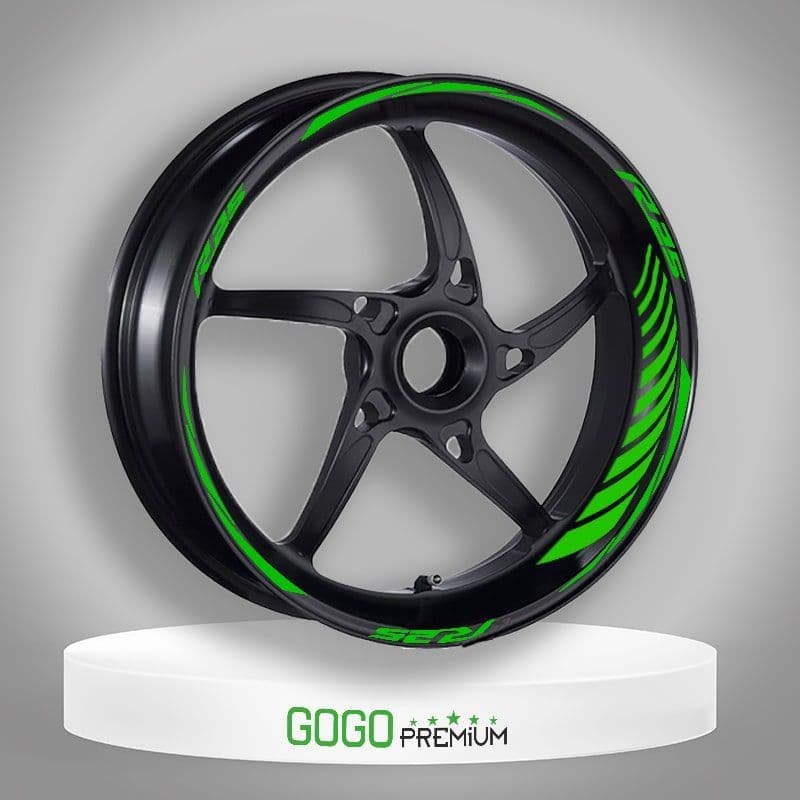 Reflektör Yeşil Racing Yamaha R25 Uyumlu 1 Set Jant Şeridi aksesuar