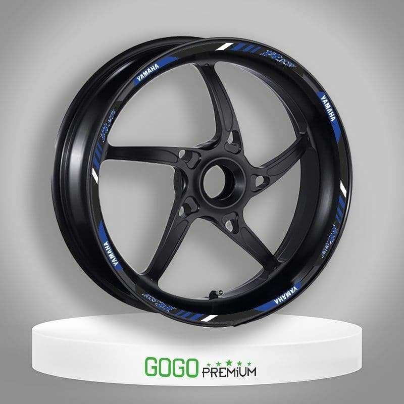 Reflektör Mavi Baskı Yamaha R25 Uyumlu 1 Set Jant Şeridi aksesuar