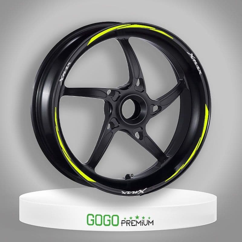 Florasan Sarı III Yamaha Xmax Uyumlu 1 Set Jant Şeridi aksesuar