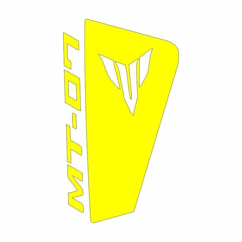 Yamaha MT07 2014 - 2017 Uyumlu Sarı Siperlik Sticker Set aksesuar