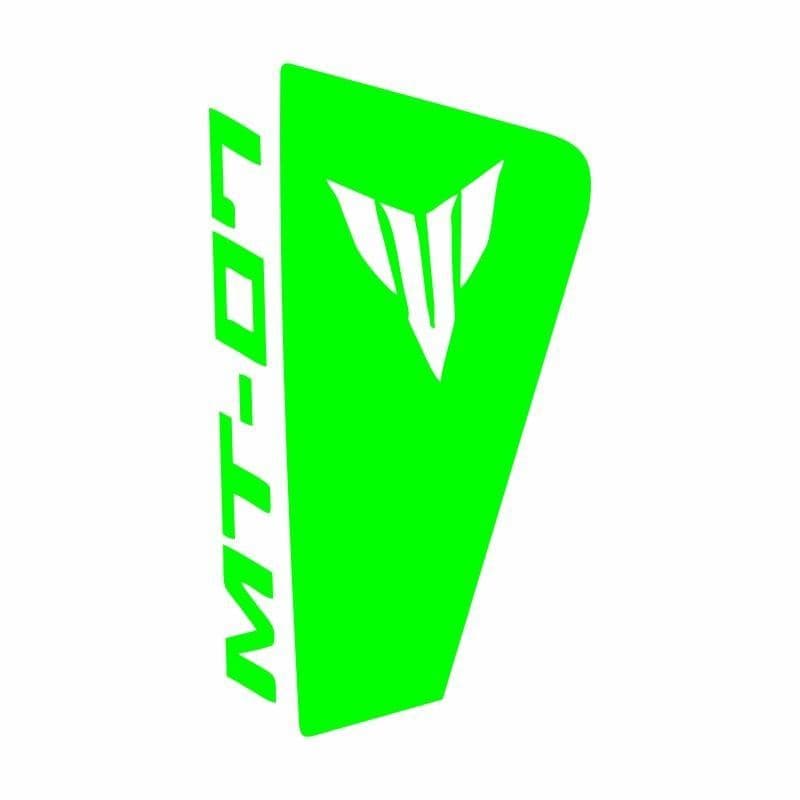 Yamaha MT07 2014 - 2017 Uyumlu Yeşil Siperlik Sticker Set aksesuar