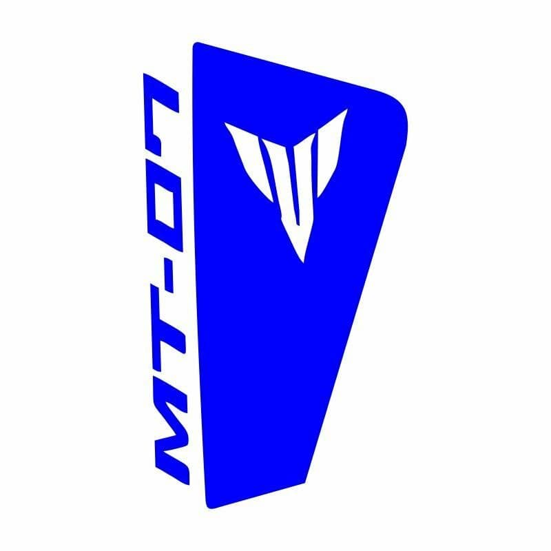 Yamaha MT07 2014 - 2017 Uyumlu Mavi Siperlik Sticker Set aksesuar