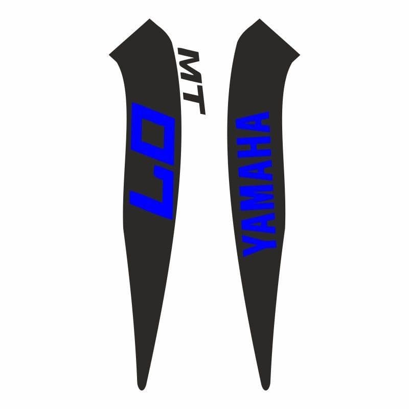 Yamaha MT07 2014 - 2017 Uyumlu Mavi Depo Sticker Set aksesuar