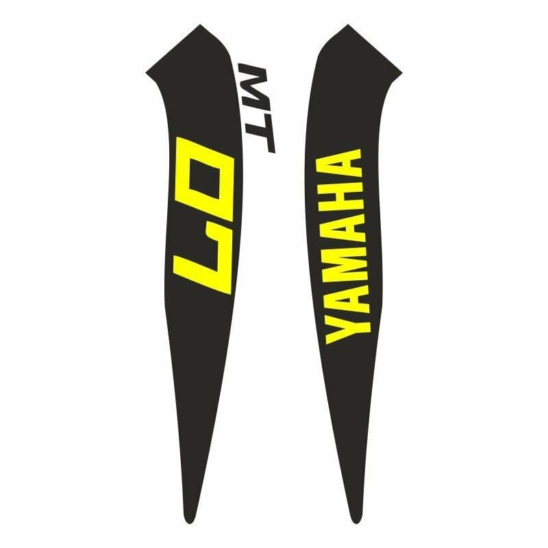 Yamaha MT07 2014 - 2017 Uyumlu Sarı Depo Sticker Set aksesuar