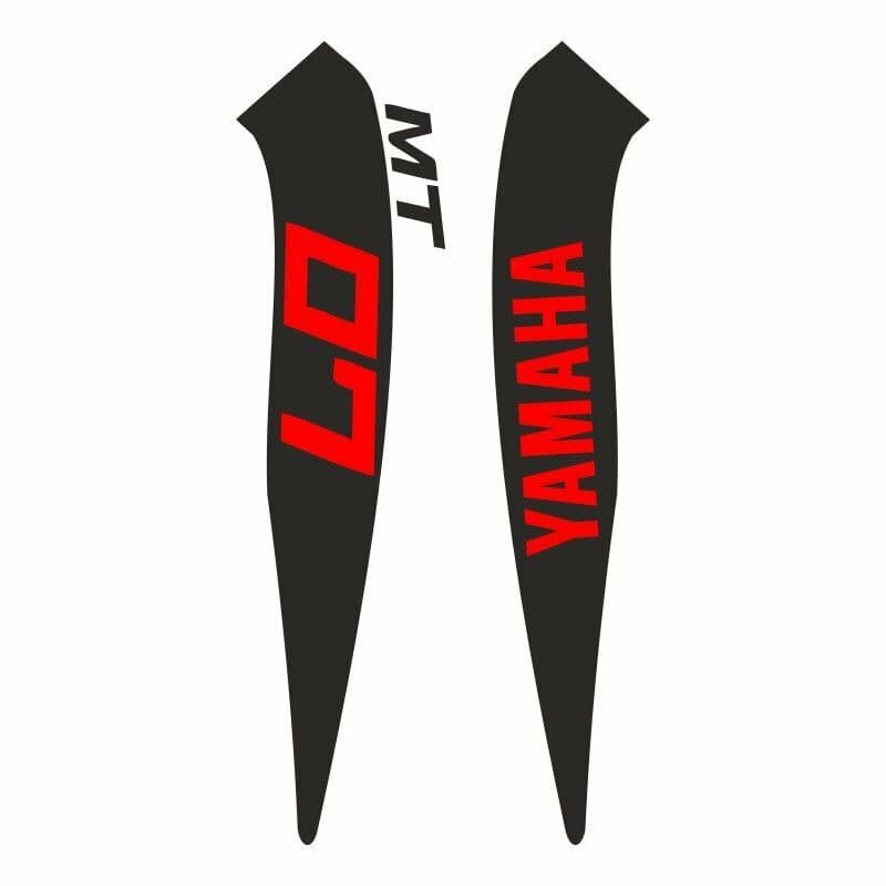 Yamaha MT07 2014 - 2017 Uyumlu Kırmızı Depo Sticker Set aksesuar