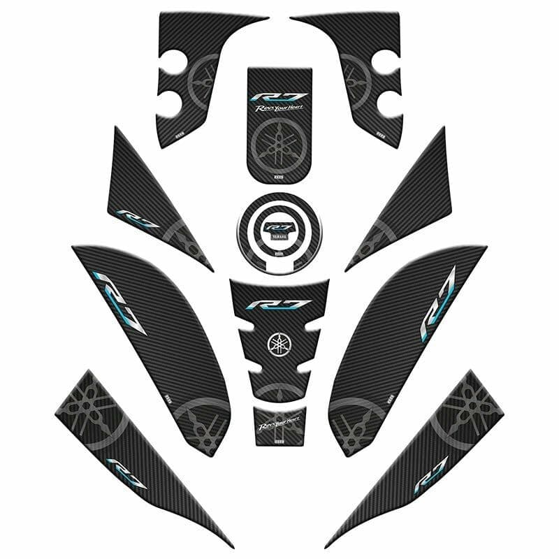 Yamaha R7 2021 - 2024 Uyumlu Full Tank PAD Set 001 aksesuar
