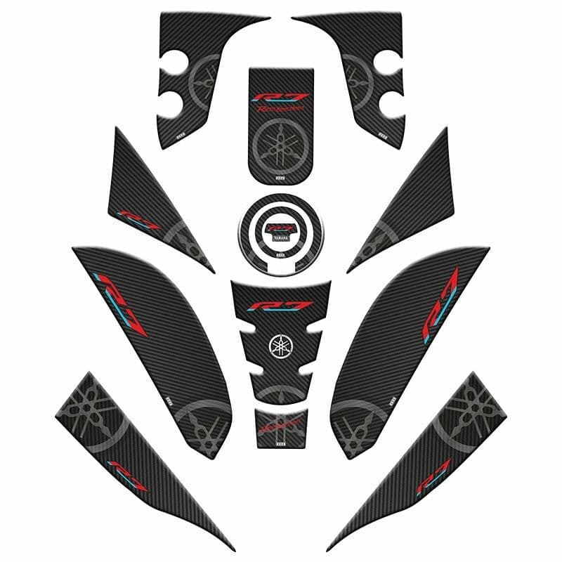 Yamaha R7 2021 - 2024 Uyumlu Full Tank PAD Set 006 aksesuar