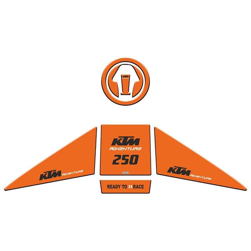 KTM 250 Adventure 2019 - 2022 Uyumlu Tank PAD Set 002 aksesuar