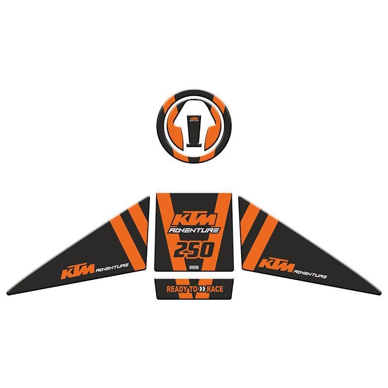 KTM 250 Adventure 2019 - 2022 Uyumlu Tank PAD Set 003 aksesuar