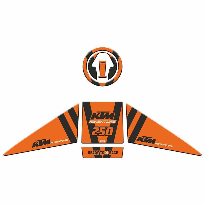 KTM 250 Adventure 2019 - 2022 Uyumlu Tank PAD Set 004 aksesuar