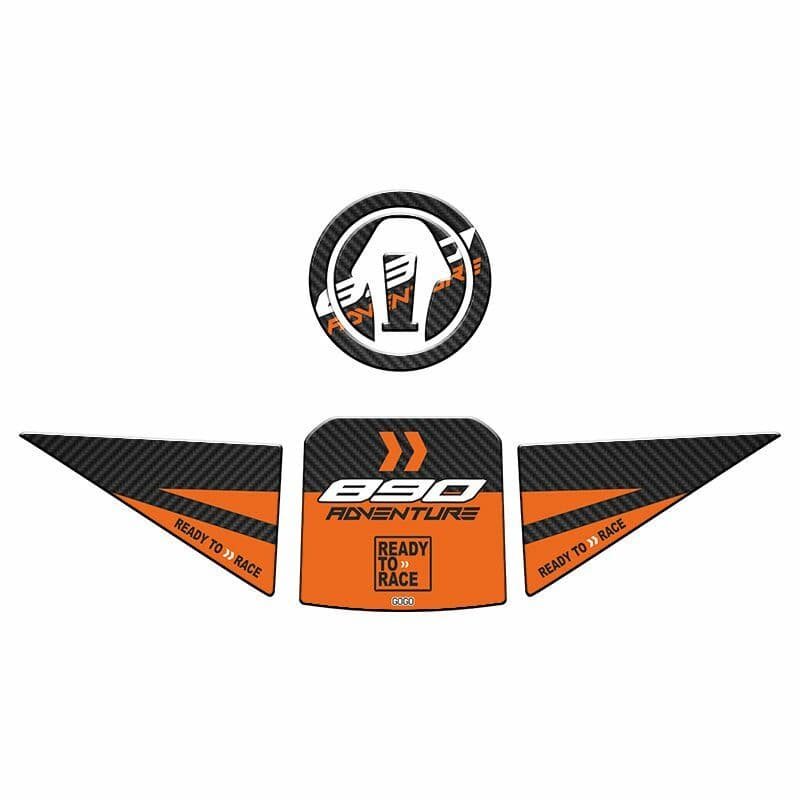 KTM 890 Adventure 2020 - 2022 Uyumlu Tank PAD Set 002 aksesuar