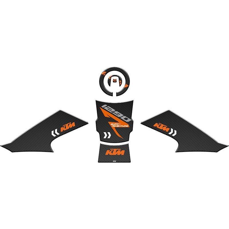 KTM 1290 Super Adventure 2021 - 2022 Uyumlu Tank PAD Set 002 aksesuar