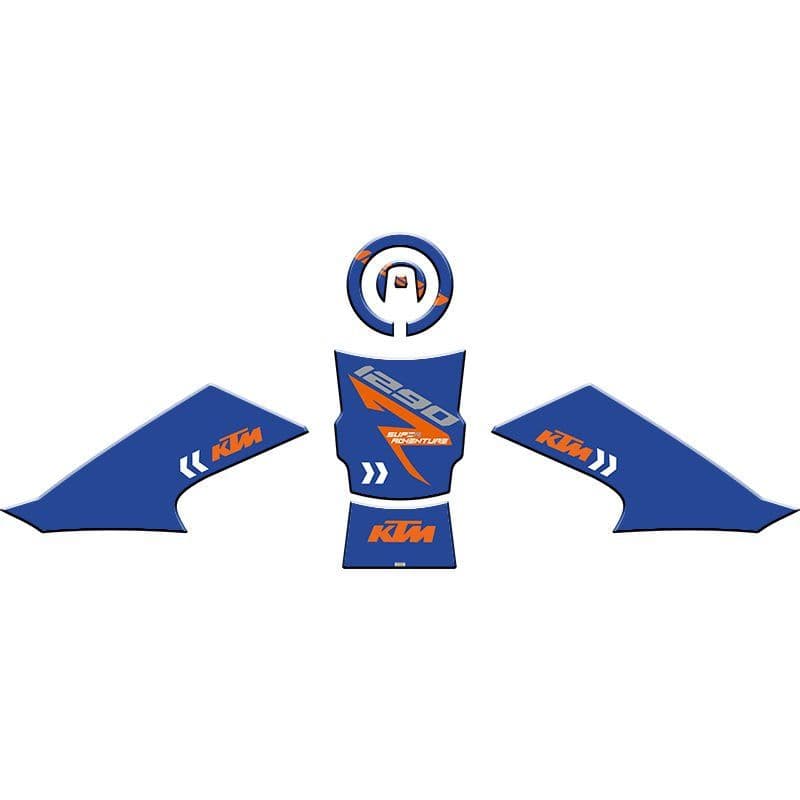 KTM 1290 Super Adventure 2021 - 2022 Uyumlu Tank PAD Set 003 aksesuar