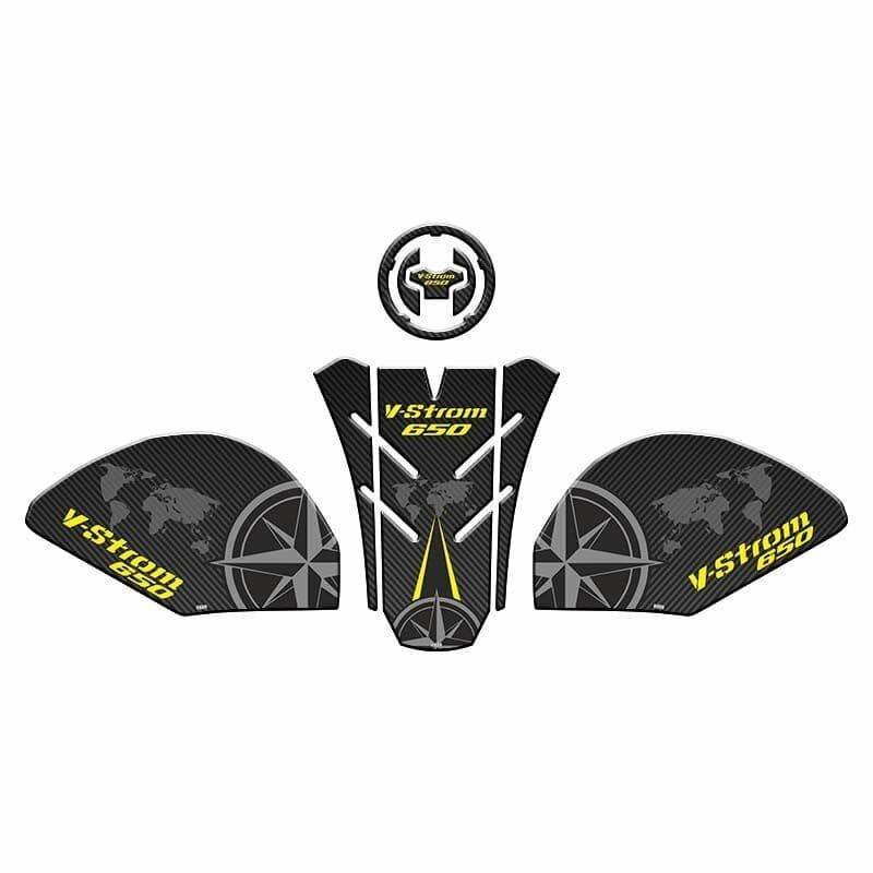 Suzukı V-strom 650 2021 - 2024 Uyumlu Tank PAD Set 002 aksesuar