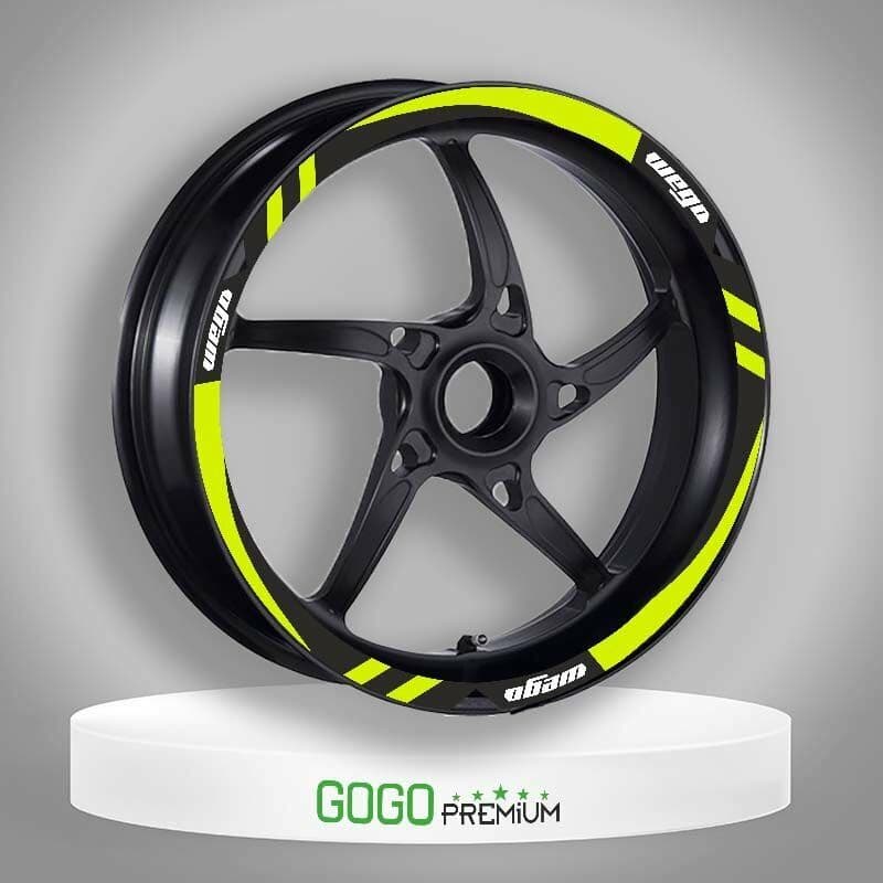 TVS Wego 110 2012 - 2024 Uyumlu FLO Sarı 1 Set Jant Şeridi aksesuar