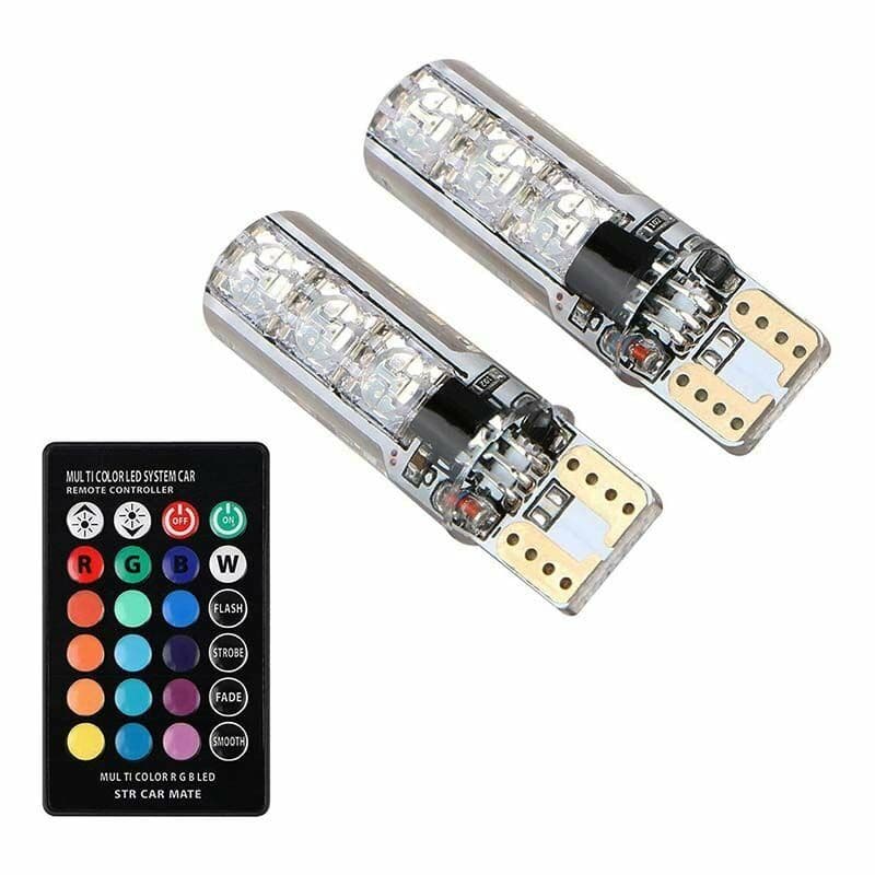Universal Uzaktan Kumandalı 16 Renkli + Çakarlı LED Ampul 2 Adet aksesuar
